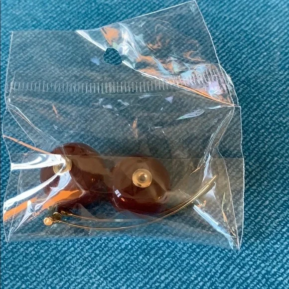 Dark Bing Cherry Drop Earrings - Picture 6 of 7